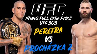 UFC 303 Pereira vs Procházka 2 Full Card Predictions [upl. by Rheingold]