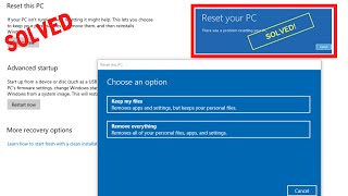 Windows 10 stuck on Resetting problem fixed  windows 10 pc not resetting issue 2021 Easy Fix [upl. by Kenelm]