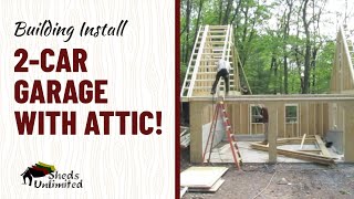 Building a Garage with Attic Space [upl. by Adamek]