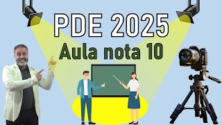 PDE Aula nota 10 professores [upl. by Tabshey]