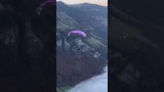 time stands still in moments like this❤️ mountains acroparagliding switzerland paragliding fly [upl. by Eibber]