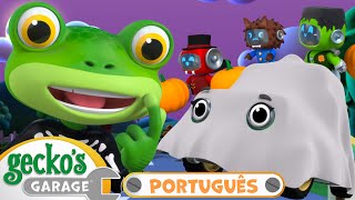 Festa dos Monstros de Halloween  Garagem do Gecko em Português  Desenhos Animados [upl. by Nilkcaj]