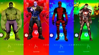 Tiles Hop EDM Rush  Hulk vs Thanos vs Deadpool vs Ironman [upl. by Gere]