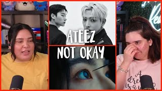 WERE NOT OKAY Reacting to ATEEZ에이티즈  NOT OKAY Official MV  Ams amp Ev React [upl. by Etiuqal670]