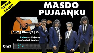 MASDO  Pujaanku  Acoustic Version   Guitar Chord  Play Along Lyrics [upl. by Erv]