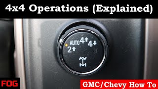 GMCChevy 4x4 Operations Explained [upl. by Buell]