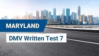 2024 Maryland DMV Written Test 7 [upl. by Chadburn]