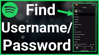 How To Find Your Username And Password On Spotify [upl. by Goulden767]