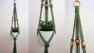 🌻DIY PORTAMACETAS de MACRAME paso a paso PRINCIPIANTESDIY Macrame Plant Hanger for Beginners [upl. by Ajim]