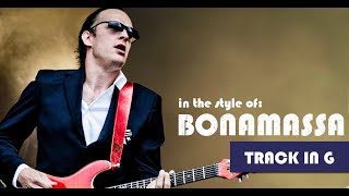 Slow Blues Bonamassa Style Backing Track in G [upl. by Runck644]