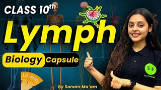 Biology Capsule Topic Lymph  Class 10th Important all about Lymph with Sonam Maam [upl. by Fortunia]