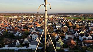 20241103 Panoramarundblick vom Wingertsbergturm in Dietzenbach über das RheinMainGebiet [upl. by Ocsirf307]