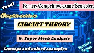 9 Super Mesh Analysis  Procedure amp Solved Examples  Circuit Theory [upl. by Gar786]