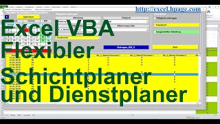 Auswertung der eingetragenen Daten Flexibler Schichtplaner und Dienstplaner in Excel VBA [upl. by Fayre]