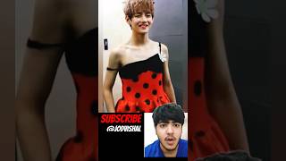 V weird dress reaction by vishal 😱🙂 bts suga btsarmy kpop btsvkimtae junkooktaehyungoutfits [upl. by Uol426]