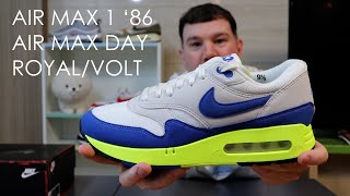 HAPPY AIR MAX DAY 2024  NIKE AIR MAX 1 86 AIR MAX DAY ROYALVOLT REVIEW [upl. by Kerwinn]