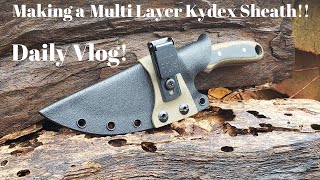 Making A Sheath  Multi Layered Kydex Sheath  Horizontal Carry [upl. by Olram]