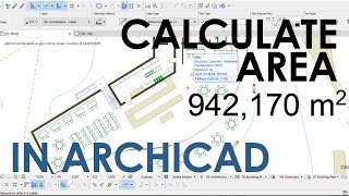 ARCHICAD Calculating Area  Quick Tutorial [upl. by Pelaga]