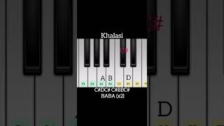 Khalasi Gotilo piano tutorial  popular gujju song shorts [upl. by Gauntlett961]