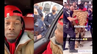 Offset Arrested On Live After Trump Supporters Smash His Window In Beverly Hills [upl. by Steel]