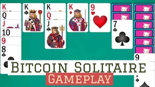 Bitcoin Solitaire  Get Real Bitcoin Free GamePlay AndroidIos Cards [upl. by Gentille]