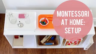 Montessori At Home Set Up  Fine Motor Skills and Creative Development [upl. by Ahsirahc]