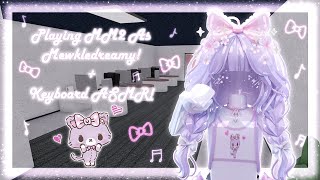 Playing MM2 As My Favourite Sanrio Character  Keyboard ASMR  MM2 [upl. by Brentt]