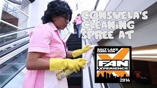 Consuelas Cleaning Spree at Salt Lake Comic Con FanX [upl. by Nyrok752]