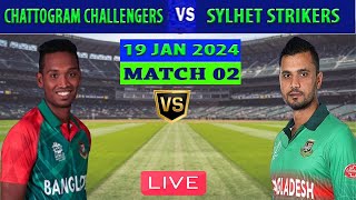 Live Chattogram Challengers vs Sylhet Strikers  CC vs SS  Bangladesh Premier League 2024 [upl. by Inah]