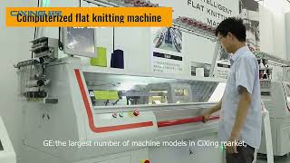 CIXING GE FLAT KNITTING MACHINE [upl. by Lunneta]