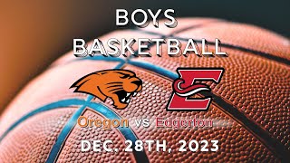 Boys Basketball Oregon vs Edgerton 122823 [upl. by Ellerrad]