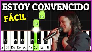 ESTOY CONVENCIDO  Averly Morillo ACORDES Piano Tutorial Notas de Adoración Fácil [upl. by Penland501]