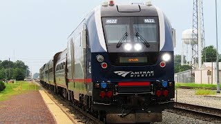 Amtrak 390 Makes A Station Stop in Centralia Illinois [upl. by Assanav112]