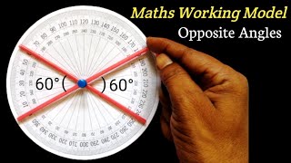 Maths Workings Model for class 9  Maths Working Model Lines and Angles  Maths Project for Class 9 [upl. by Hogg]