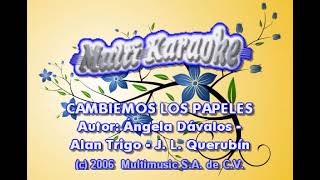 Cambiemos los papeles karaoke Los Horoscopos de Durango [upl. by Katonah]