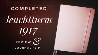 Completed Leuchtturm1917  Journaling With Watercolor and Hand Lettering [upl. by Asial]