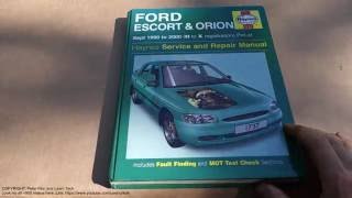 Service and repair manual review Ford Escort and Orion 1990 to 2000 [upl. by Airet632]