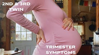 Twin Pregnancy Symptoms 2nd amp 3rd Trimester [upl. by Kciwdahc]