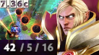 HOW TO GET 42 KILLS WITH INVOKER  INVOKER GAMEPLAY 736c [upl. by Ahsrats]