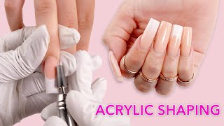 Acrylic Nails for Beginners💅  Shaping  Surface Work  Sealing the Cuticle 🤯 33 [upl. by Ettelliw680]