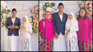 DAILY VLOG 53  AKAD NIKAH WULAN DAN ROZA  THE WEDDING WULAN AND ROZA  DAILY VLOG INDONESIA [upl. by Farnham]