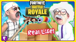 FORTNITE BOX FORTS in REAL LIFE Adventure with HobbyHarry and HobbyGrit by HobbyKidsTV [upl. by Binah]