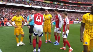 Declan Rice Red Card vs Brighton Declan Rice Kicked the ball away Arsenal vs Brighton Highlights [upl. by Yoreel]