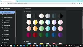 How To Change Color Theme On Google Chrome Browser In Windows [upl. by Ahsinek]