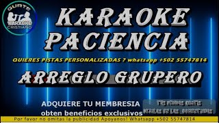 KARAOKE PACIENCIA [upl. by Lenhart]