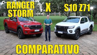 Ford Ranger Storm x Chevrolet S10 Z71  Comparativo Completo [upl. by Ojela843]