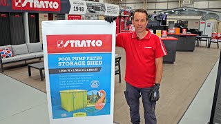 Stratco Pool Pump Filter Storage Shed  Installation Guide [upl. by Ellenig]