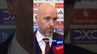 Erik ten Hag after Man Utds 30 defeat by Spurs 🗣️ [upl. by Ayotahs521]