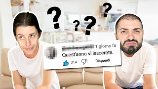 QUESTANNO CI LASCIAMO 💔 Rispondiamo alle VOSTRE SUPPOSIZIONI Versione YouTube [upl. by Terrilyn33]