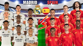 2025 Real Madrid 🆚 2025 Spain  Mbappe Vinicius Rodrygo Yamal Pedri Morata [upl. by Zeph367]